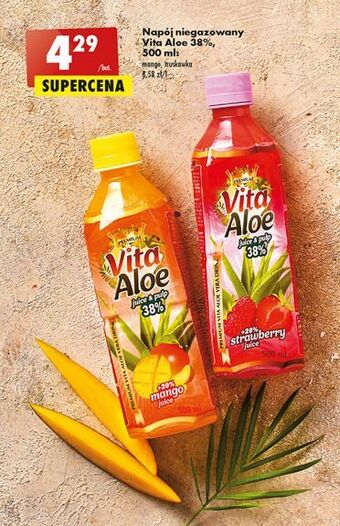 Biedronka Napój truskawkowy vita aloe oferta