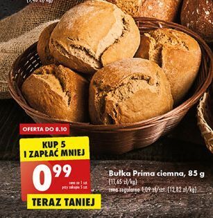 Biedronka Bułka prima ciemna oferta