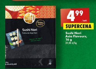 Biedronka Prażone liście alg morskich sushi nori asia flavours oferta