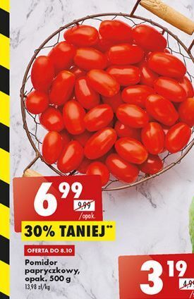 Biedronka Pomidory papryczkowe czerwone oferta
