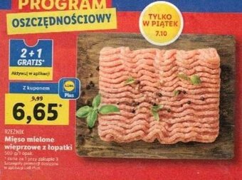 Lidl Rzeźnik mięso mielone wieprzowe z łopatki 500 g oferta