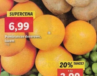 Lidl Pomarańcze deserowe, luzem 1 kg oferta