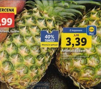 Lidl Ananas, luzem 1 kg oferta