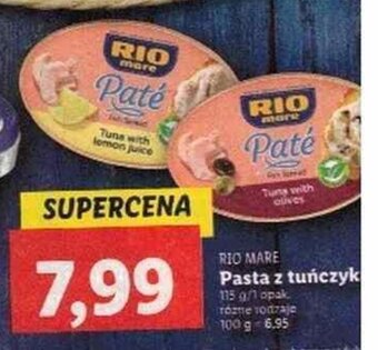 Lidl Rio mare Pasta z tuńczyka 115 g oferta