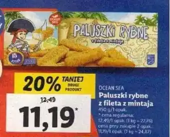 Lidl Ocean Sea Paluszki rybne z fileta z mintaja 450 g oferta