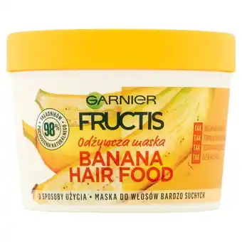 Drogerie Natura Garnier fructis banana hair food maska do włosów bardzo suchych 390 ml oferta