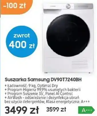 Max Elektro samsung suszarka dv90t7240bh oferta