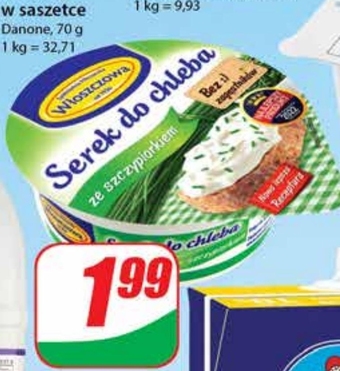 Dino Włoszczowa serek do chleba ze szczypiorkiem 100 g oferta