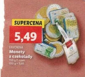 Favorina Monety z czekolady 150 g