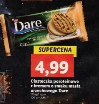 Lidl Dare Ciasteczka poroteinowe z kremem o smaku masła orzechowego 175 g oferta