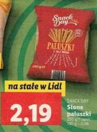 Lidl snack day słone paluszki 250 g oferta