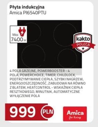Kakto Amica płyta indukcyjna PI6540PTU oferta