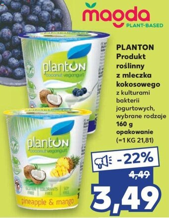 Kaufland planton produkt roślinny z mleczka kokosowego 160g oferta