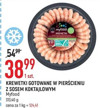 E.Leclerc Krewetki gotowane w pierścieniach myfood oferta