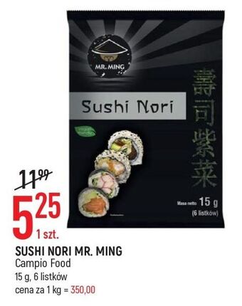 E.Leclerc Sushi nori mr. ming oferta