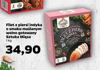 Netto Filet z piersi indyka o smaku maślanym wolno gotowany sztuka mięsa oferta