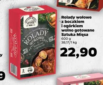Netto Rolady wołowe z boczkiem i ogórkiem wolno gotowane sztuka mięsa oferta