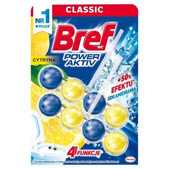 Drogerie Laboo Bref wc power aktiv zawieszka myjąco-zapachowa do muszli wc cytryna 2 x 50 g oferta