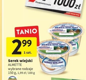 Intermarche Serek wiejski z twrożkiem kremowym hochland almette oferta