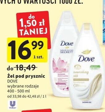 Intermarche Żel pod prysznic dove nourishing silk oferta