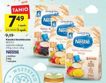 Intermarche Kaszka ryżowa bezmleczna jabłko & śliwka nestle oferta
