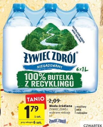 Intermarche Woda niegazowana żywiec zdrój oferta