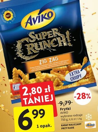 Intermarche Frytki zig zag aviko super crunch oferta