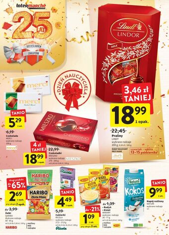 Intermarche Bombonierka milk lindt lindor oferta
