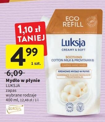 Intermarche Mydło w płynie cotton milk & provitamin b5 luksja creamy soft oferta