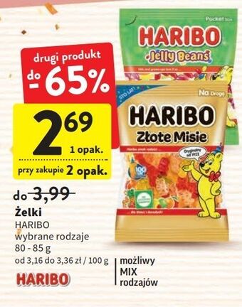 Intermarche Żelki haribo złote misie oferta