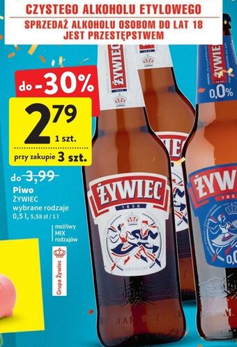 Intermarche Piwo żywiec jasne pełne oferta