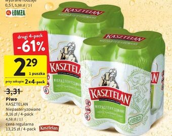 Intermarche Piwo kasztelan niepasteryzowane oferta