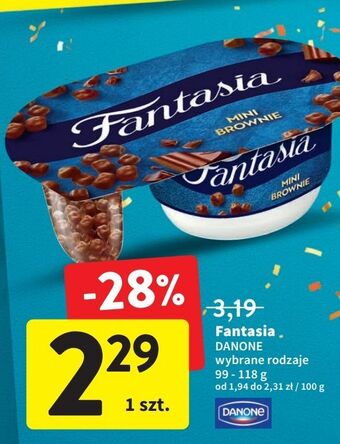 Intermarche Jogurt mini brownie danone fantasia oferta