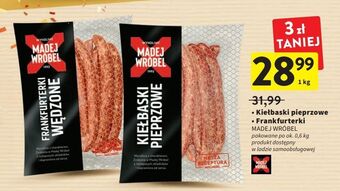 Intermarche Kiełbaski pieprzowe madej & wróbel oferta