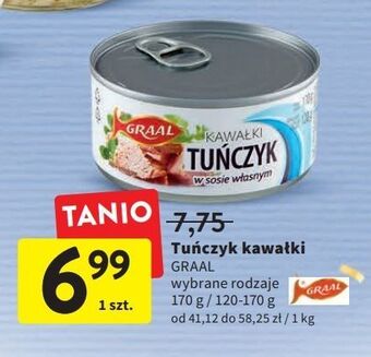 Intermarche Tuńczyk kawałki w sosie własnym graal oferta