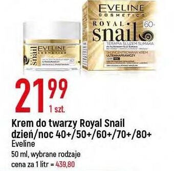 E.Leclerc Krem do twarzy ultranaprawczy 60+ eveline royal snail oferta