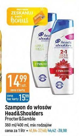 E.Leclerc Szampon do włosów 2w1 thick & strong head&shoulders oferta