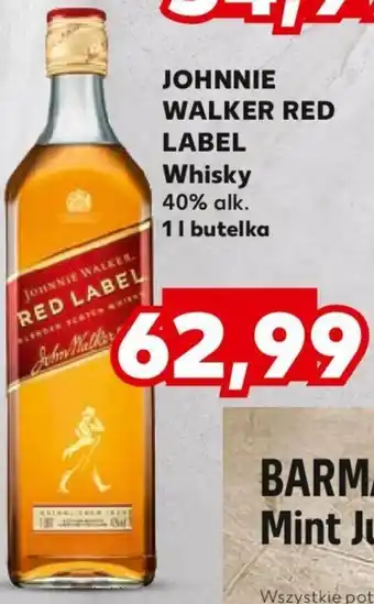 Kaufland Johnnie walker red label whisky 40% alk. 1 litr oferta