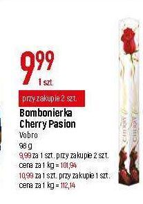 E.Leclerc Bombonierka czerwona vobro cherry roses oferta