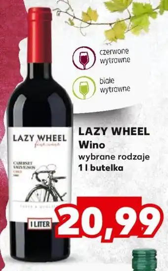 Kaufland Lazy wheel wino 1 l butelka oferta