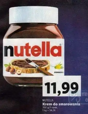 Lidl nutella krem do smarowania oferta