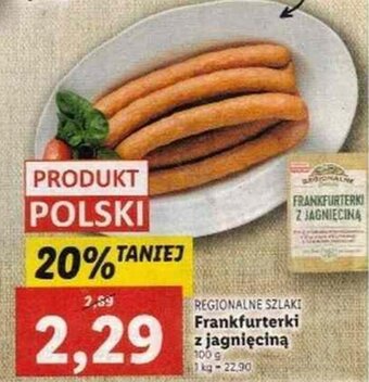 Lidl Frankfurterki z jagnięciną oferta