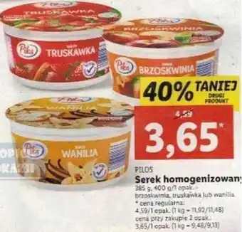 Lidl Pilos serek homogenizowany oferta