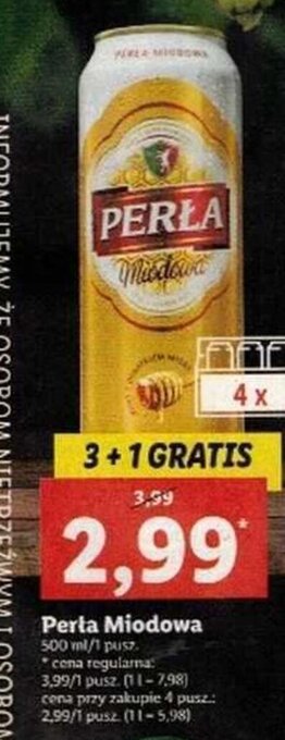 Lidl Perła miodowa oferta