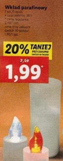 Lidl Wkład parafinowy oferta