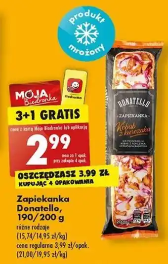 Biedronka Donatello Zapiekanka 190 / 200 g oferta