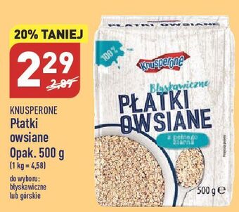 ALDI Płatki owsiane błyskawiczne knusperone oferta