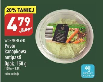 ALDI Pasta kanapkowa antipasti wonnemeyer feinkost oferta