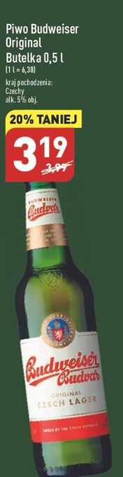 ALDI Piwo b: original budweiser budvar oferta