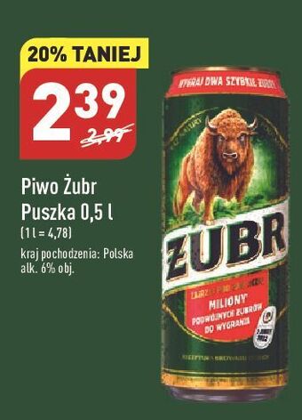 ALDI Piwo żubr 1768 oferta